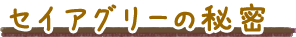 セイアグリーの秘密